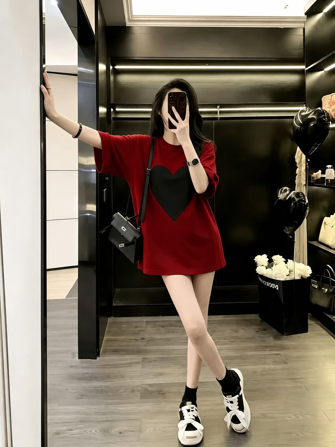 Áo Heart Noir