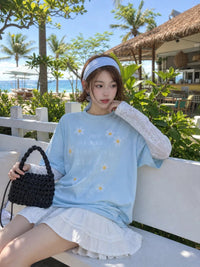 Áo Blue Daisy