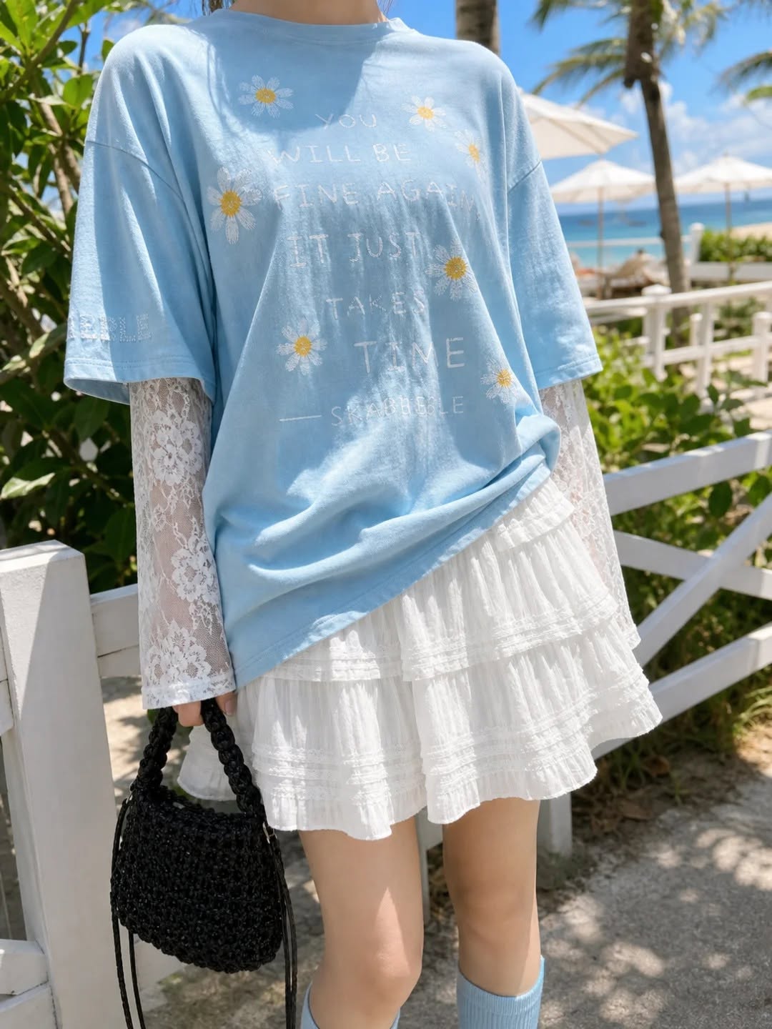 Áo Blue Daisy